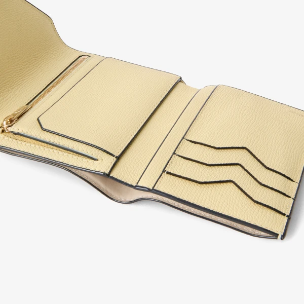 Valextra Iside Fold Wallet in Mimosa Yellow | Wallets & Purses | Luxury Shoes 