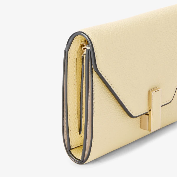 Valextra Iside Fold Wallet in Mimosa Yellow | Wallets & Purses | Luxury Shoes 