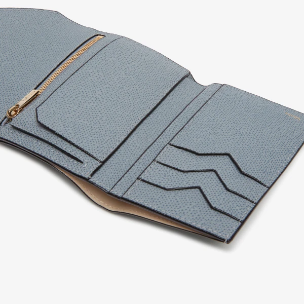 Valextra Iside Fold Wallet in Niagara Blue | Wallets & Purses | Luxury Shoes 