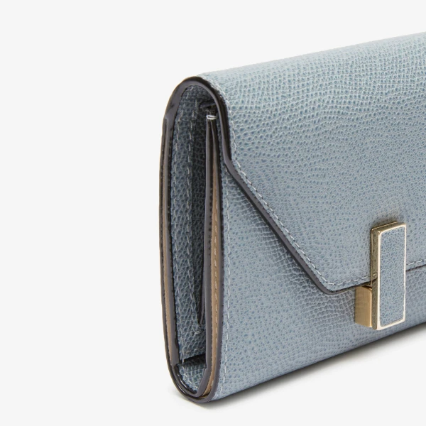 Valextra Iside Fold Wallet in Niagara Blue | Wallets & Purses | Luxury Shoes 