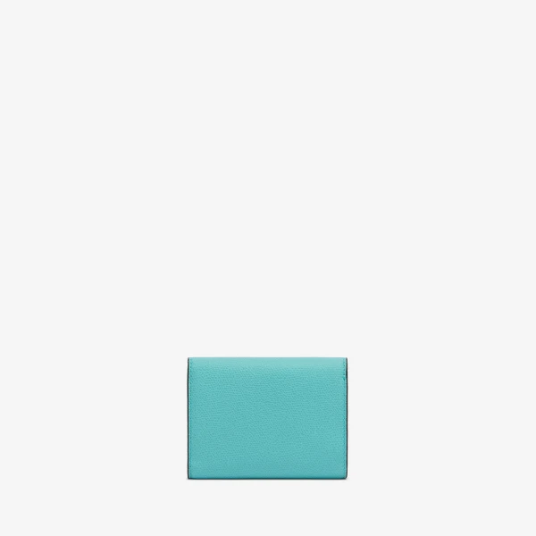 Valextra Iside Fold Wallet in Ocean Blue | Wallets & Purses | Luxury Shoes 