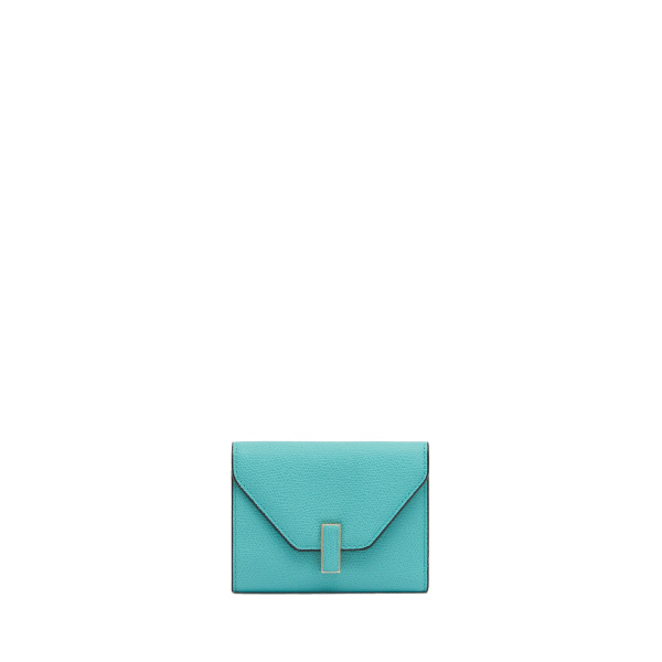 Valextra Iside Fold Wallet in Ocean Blue | Wallets & Purses | Luxury Shoes 