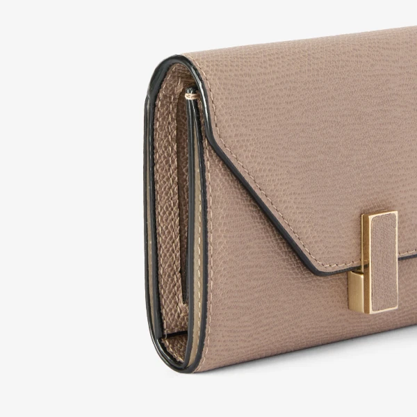 Valextra Iside Fold Wallet in Sahara Brown | Wallets & Purses | Luxury Shoes 