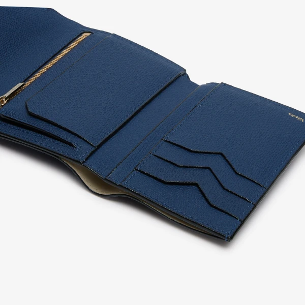 Valextra Iside Fold Wallet in Sapphire Blue | Wallets & Purses | Luxury Shoes 