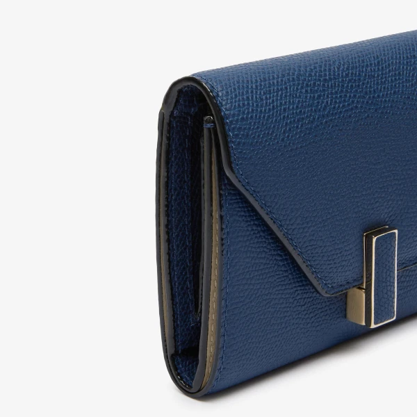 Valextra Iside Fold Wallet in Sapphire Blue | Wallets & Purses | Luxury Shoes 