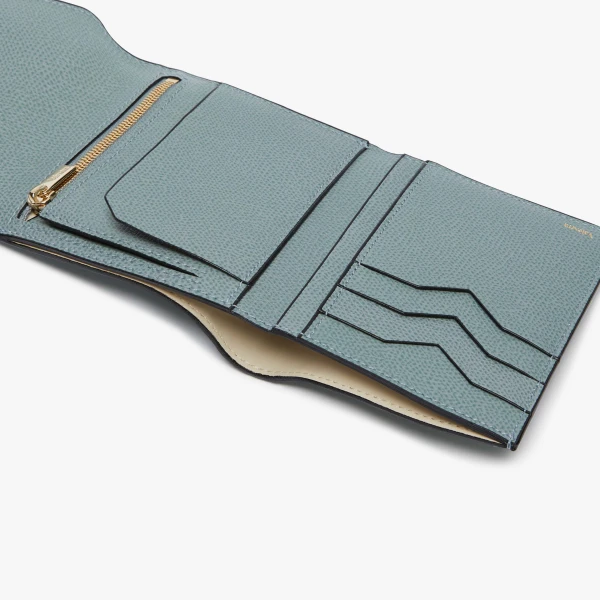 Valextra Iside Fold Wallet in Smokey Blue | Wallets & Purses | Luxury Shoes 