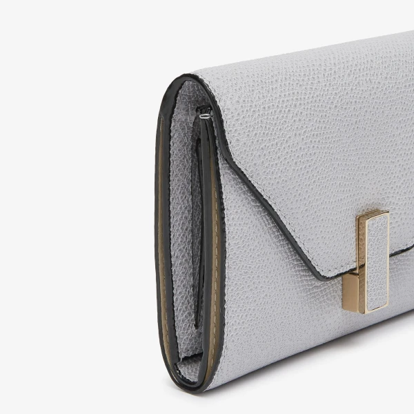 Valextra Iside Fold Wallet in Stone Grey | Wallets & Purses | Luxury Shoes 