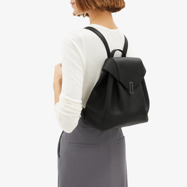 Valextra Iside Medium Backpack in Black | Backpacks | Luxury Shoes 