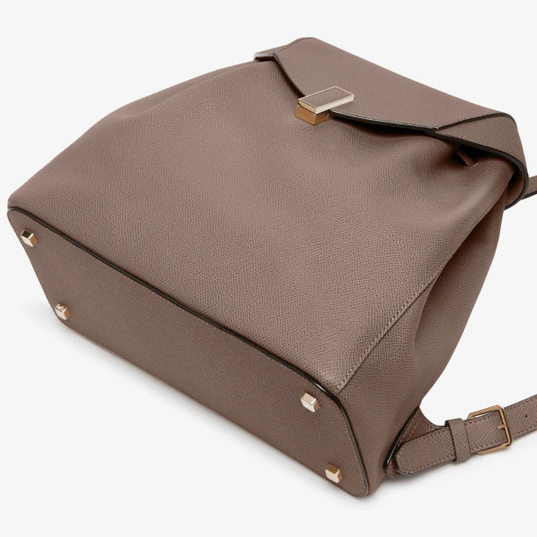 Valextra Iside Medium Backpack in Sahara Brown | Backpacks | Luxury Shoes 