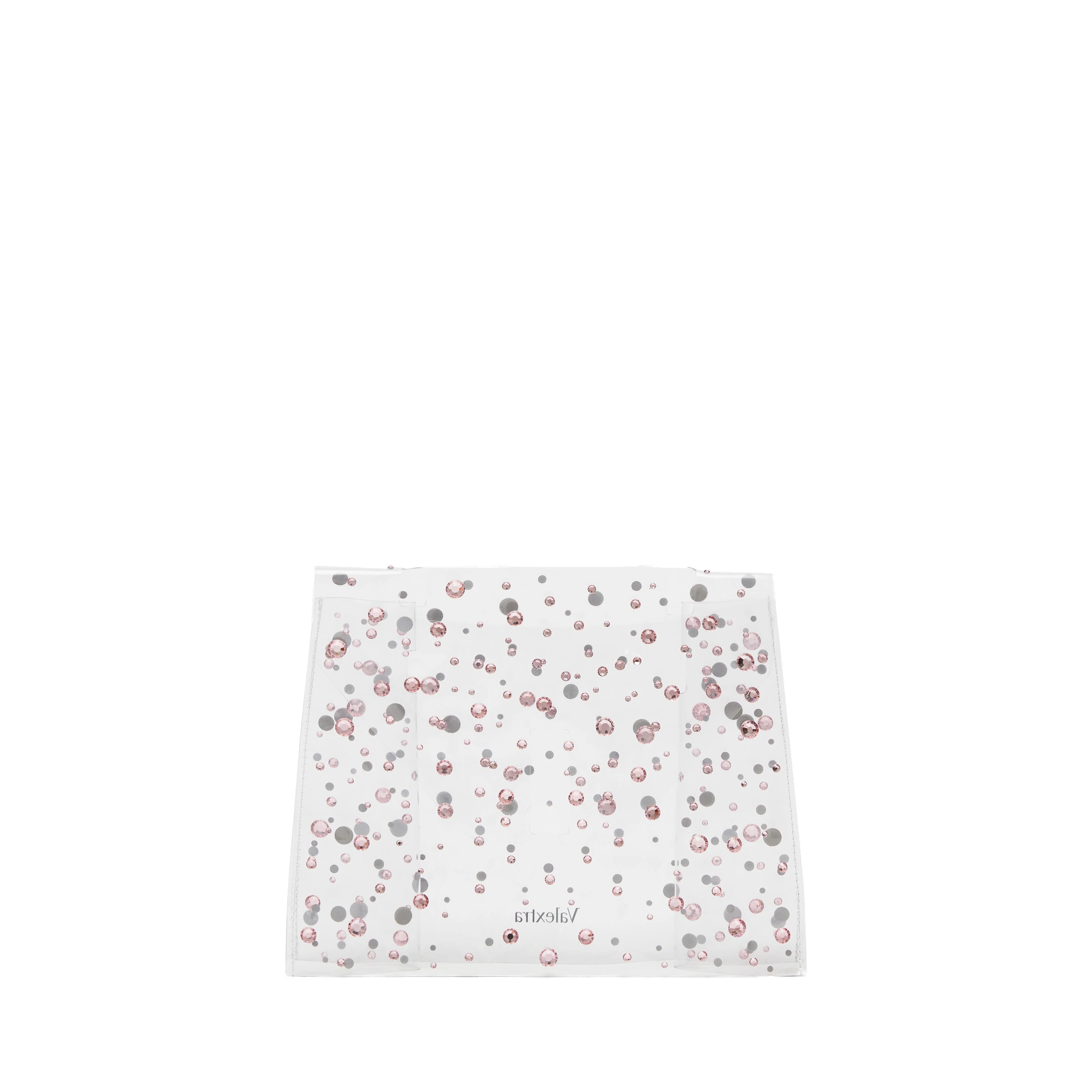 Valextra Iside Mini Rhinestone Raincoat in Transparent and Peony Pink Valextra Iside Mini Rhinestone Raincoat in Transparent and Peony Pink | Bag Accessories | Luxury Shoes