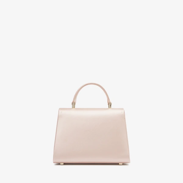 Valextra Iside Satin Top Handle Micro Bag in Powder Pink | Mini Bags | Luxury Shoes 