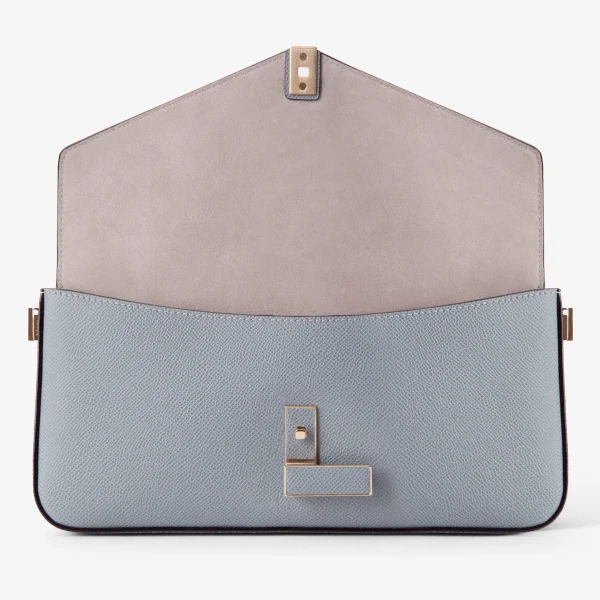 Valextra Iside Shoulder Bag in Niagara Blue | Shoulder & Crossbody Bags | Luxury Shoes 