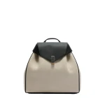 Valextra Iside Textured Canvas Backpack Medium in Grey and Black | Backpacks | Luxury Shoes 