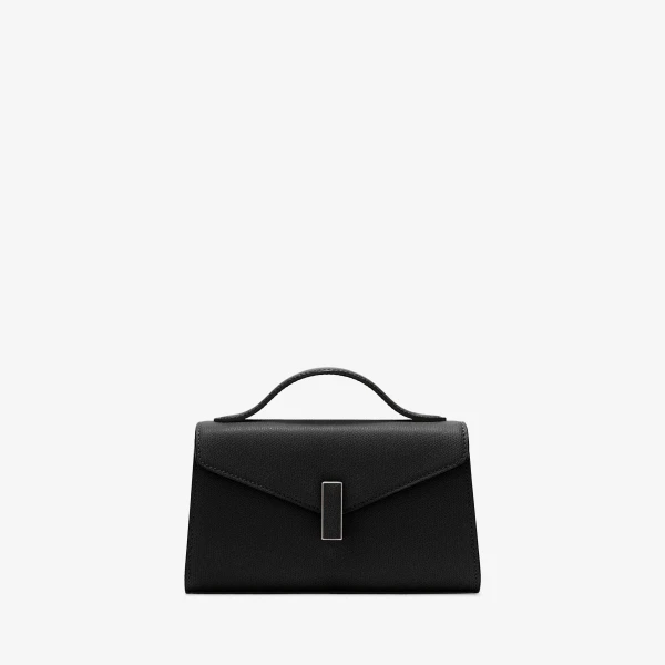 Valextra Iside Tin Top Handle Bag in Black | Totes & Top-Handle Bags | Luxury Shoes 