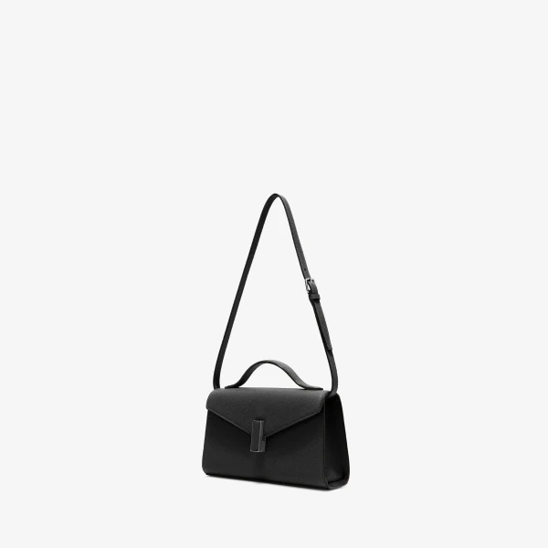 Valextra Iside Tin Top Handle Bag in Black | Totes & Top-Handle Bags | Luxury Shoes 