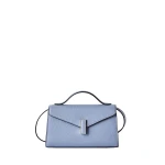 Valextra Iside Tin Top Handle Bag in Hydrangea Blue | Totes & Top-Handle Bags | Luxury Shoes 