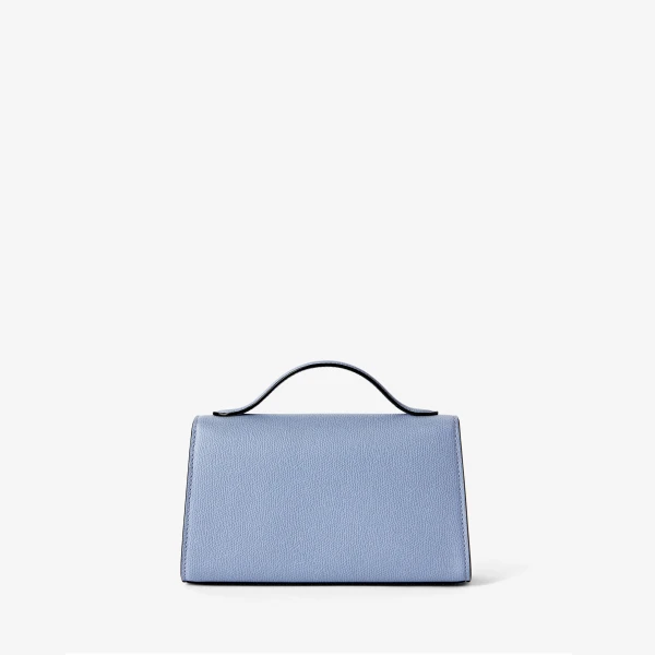 Valextra Iside Tin Top Handle Bag in Hydrangea Blue | Totes & Top-Handle Bags | Luxury Shoes 