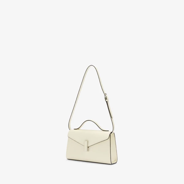 Valextra Iside Tin Top Handle Bag in Pergamena White | Totes & Top-Handle Bags | Luxury Shoes 