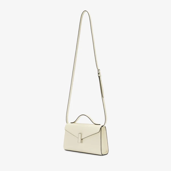 Valextra Iside Tin Top Handle Bag in Pergamena White | Totes & Top-Handle Bags | Luxury Shoes 