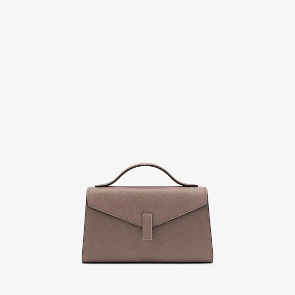 Valextra Iside Tin Top Handle Bag in Sahara Brown | Totes & Top-Handle Bags | Luxury Shoes 
