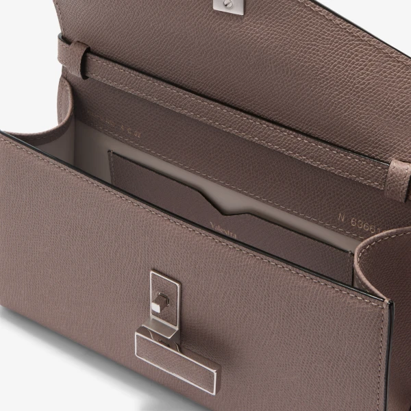 Valextra Iside Tin Top Handle Bag in Sahara Brown | Totes & Top-Handle Bags | Luxury Shoes 
