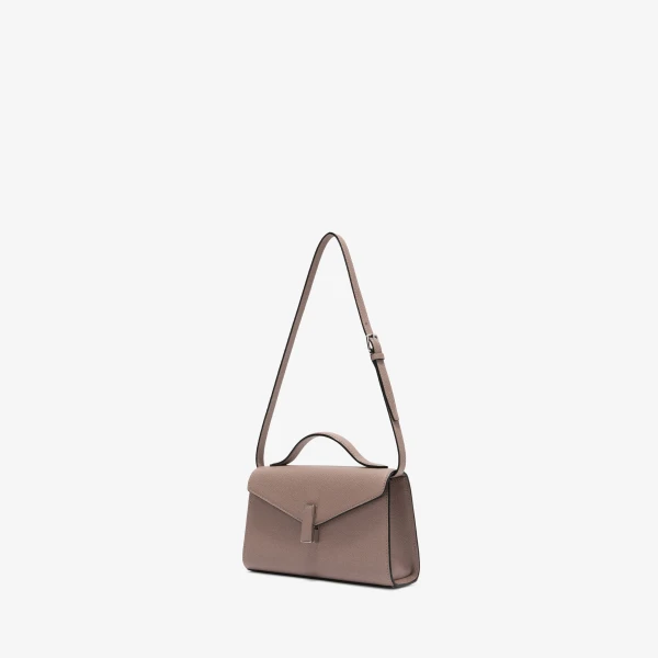 Valextra Iside Tin Top Handle Bag in Sahara Brown | Totes & Top-Handle Bags | Luxury Shoes 