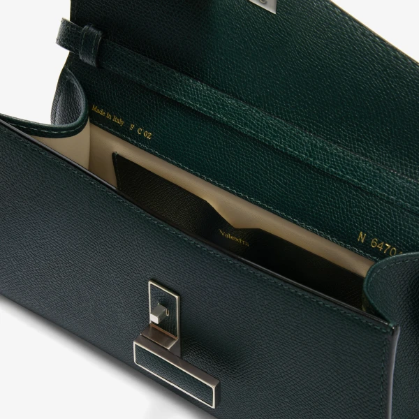 Valextra Iside Tin Top Handle Bag in Valextra Green | Totes & Top-Handle Bags | Luxury Shoes 
