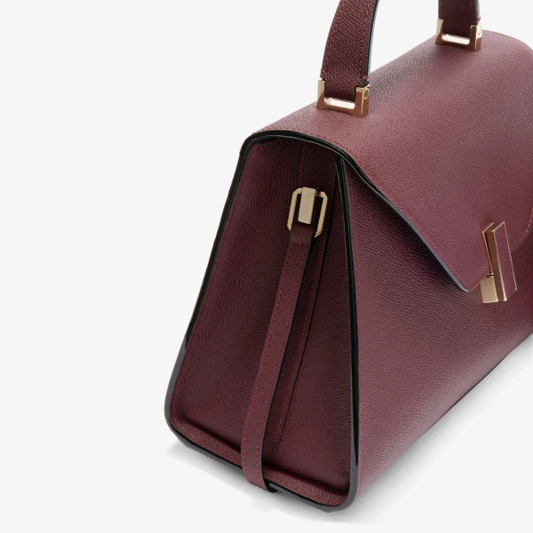 Valextra Iside Top Handle Medium Bag in Claret Red | Totes & Top-Handle Bags | Luxury Shoes 
