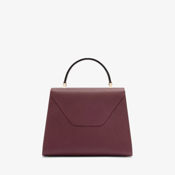 Valextra Iside Top Handle Medium Bag in Claret Red | Totes & Top-Handle Bags | Luxury Shoes 