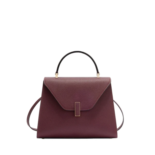 Valextra Iside Top Handle Medium Bag in Claret Red | Totes & Top-Handle Bags | Luxury Shoes 