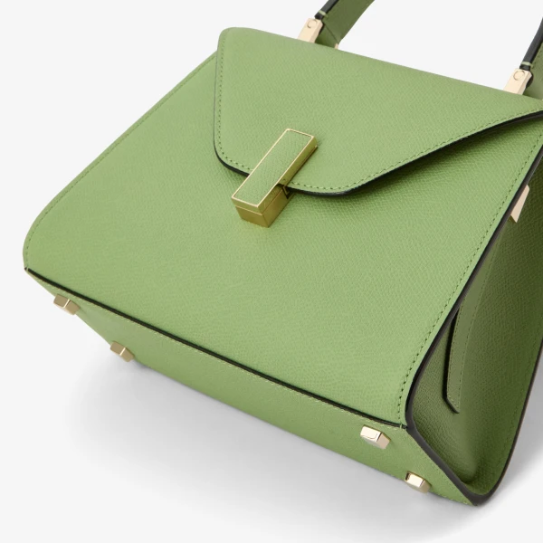 Valextra Iside Top Handle Mini Bag in Aloe Green | Mini Bags | Luxury Shoes 