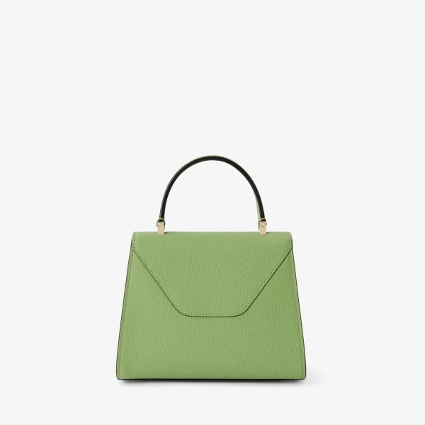Valextra Iside Top Handle Mini Bag in Aloe Green | Mini Bags | Luxury Shoes 