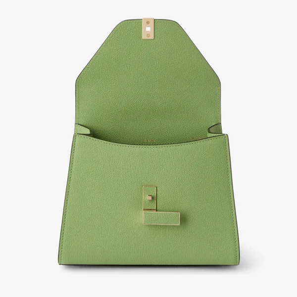 Valextra Iside Top Handle Mini Bag in Aloe Green | Mini Bags | Luxury Shoes 