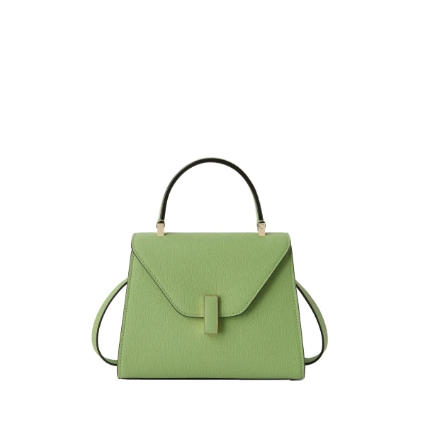 Valextra Iside Top Handle Mini Bag in Aloe Green | Mini Bags | Luxury Shoes 