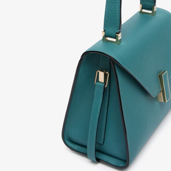 Valextra Iside Top Handle Mini Bag in Bottle Green | Mini Bags | Luxury Shoes 