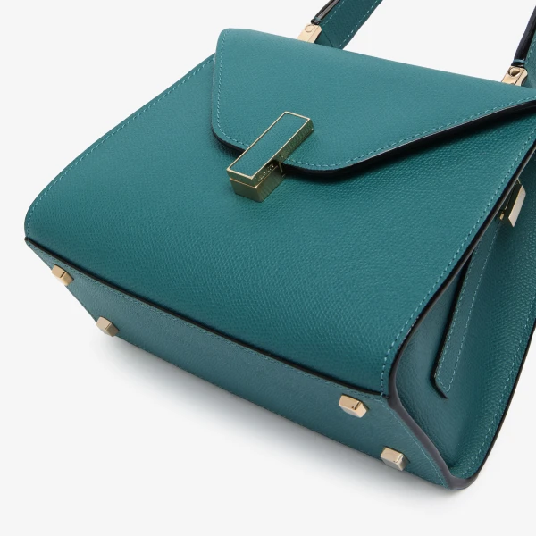 Valextra Iside Top Handle Mini Bag in Bottle Green | Mini Bags | Luxury Shoes 