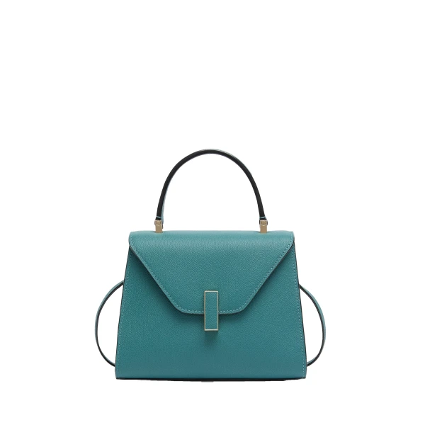 Valextra Iside Top Handle Mini Bag in Bottle Green | Mini Bags | Luxury Shoes 