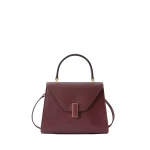 Valextra Iside Top Handle Mini Bag in Claret Red | Mini Bags | Luxury Shoes 