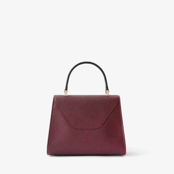 Valextra Iside Top Handle Mini Bag in Claret Red | Mini Bags | Luxury Shoes 