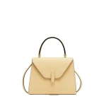 Valextra Iside Top Handle Mini Bag in Cream Yellow | Mini Bags | Luxury Shoes 