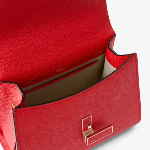 Valextra Iside Top Handle Mini Bag in Crimson Red | Mini Bags | Luxury Shoes 
