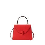 Valextra Iside Top Handle Mini Bag in Crimson Red | Mini Bags | Luxury Shoes 