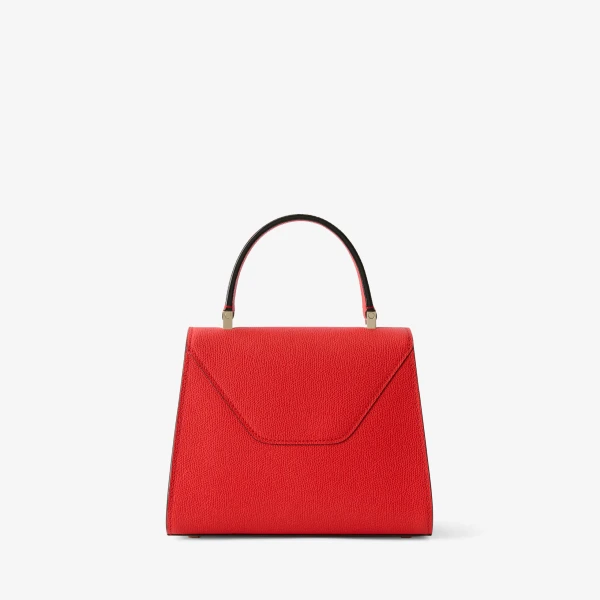 Valextra Iside Top Handle Mini Bag in Crimson Red | Mini Bags | Luxury Shoes 