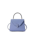 Valextra Iside Top Handle Mini Bag in Hydrangea Blue | Mini Bags | Luxury Shoes 