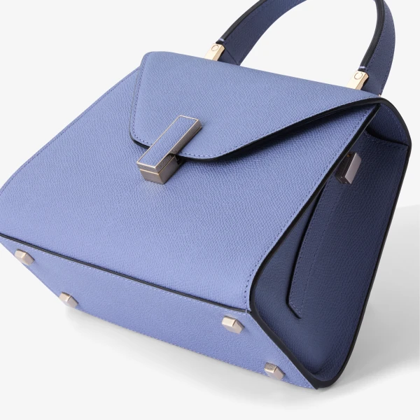 Valextra Iside Top Handle Mini Bag in Hydrangea Blue | Mini Bags | Luxury Shoes 