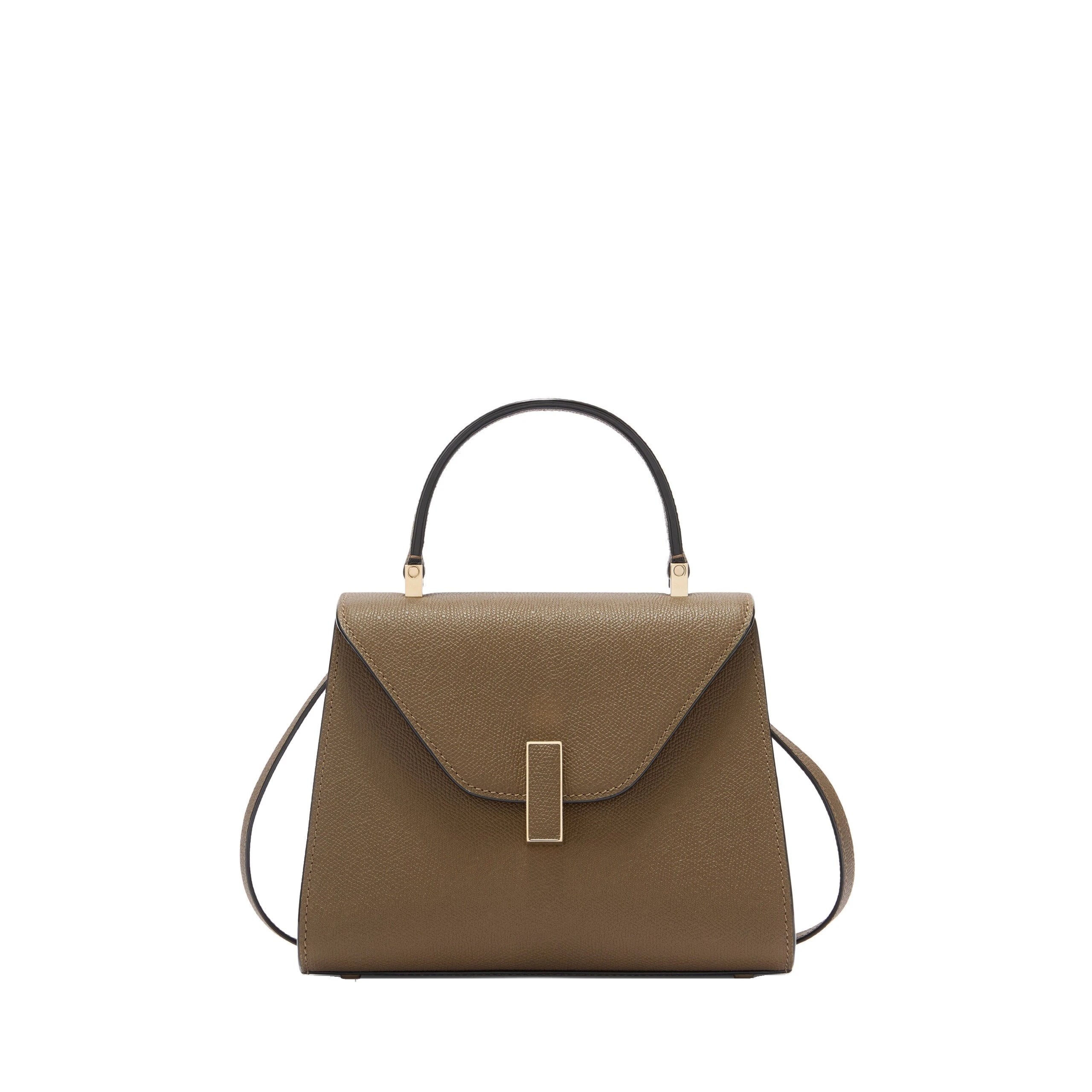 Valextra Iside Top Handle Mini Bag in Khaki Valextra Iside Top Handle Mini Bag in Khaki | Mini Bags | Luxury Shoes
