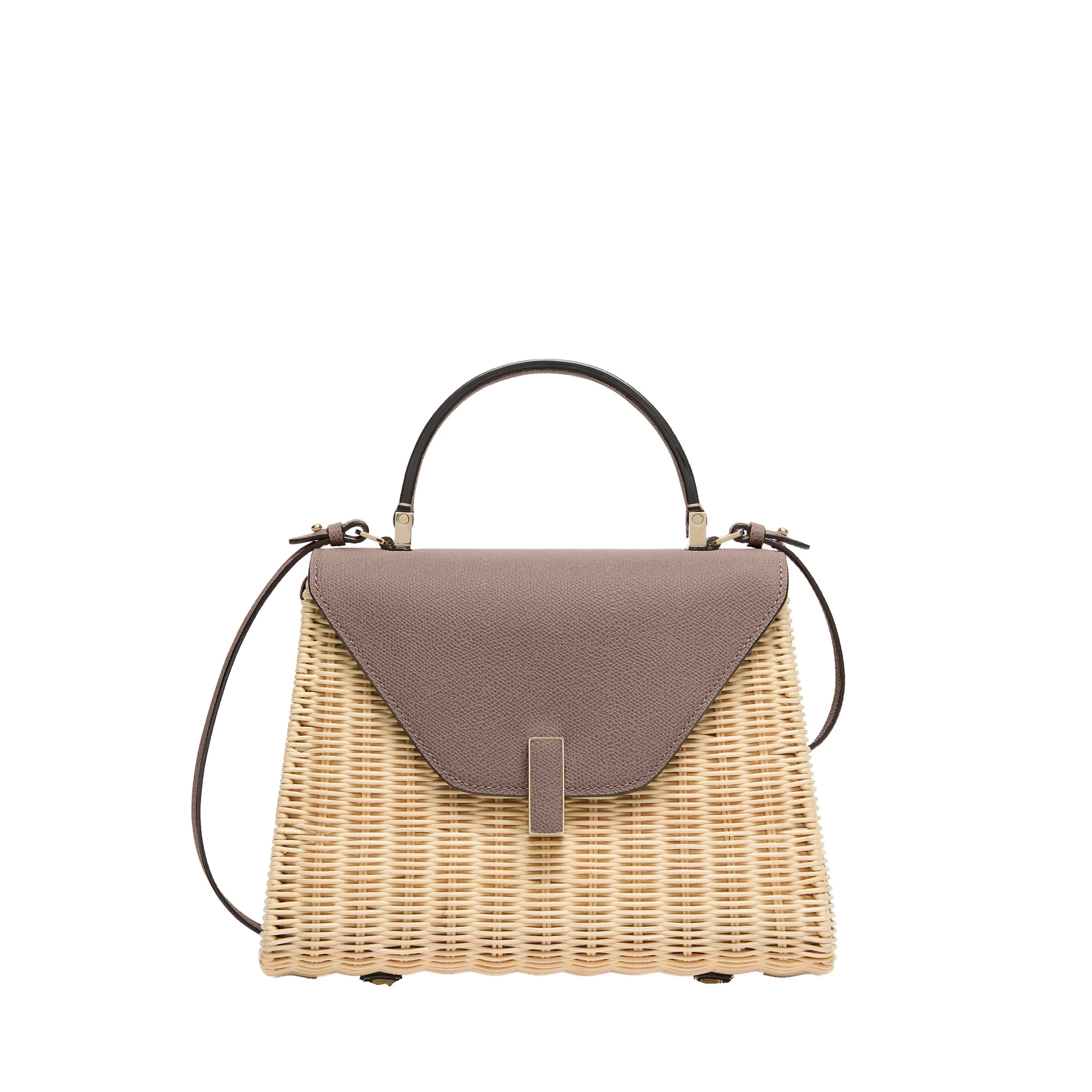 Valextra Iside Wicker Top Handle Medium Bag in Beige and Sahara Valextra Iside Wicker Top Handle Medium Bag in Beige and Sahara | Totes & Top-Handle Bags | Luxury Shoes