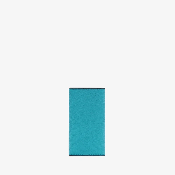 Valextra Key Holder 6 Hooks in Aquamarine Blue | Keys Holder | Luxury Shoes 