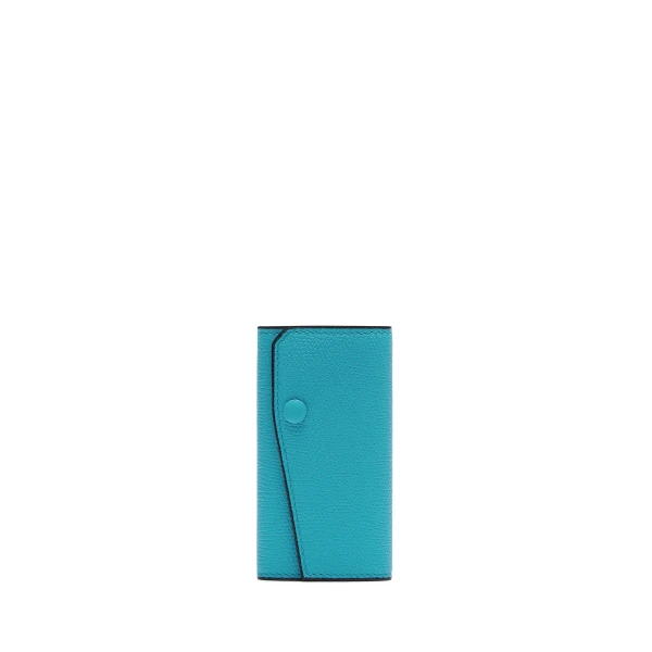 Valextra Key Holder 6 Hooks in Aquamarine Blue | Keys Holder | Luxury Shoes 