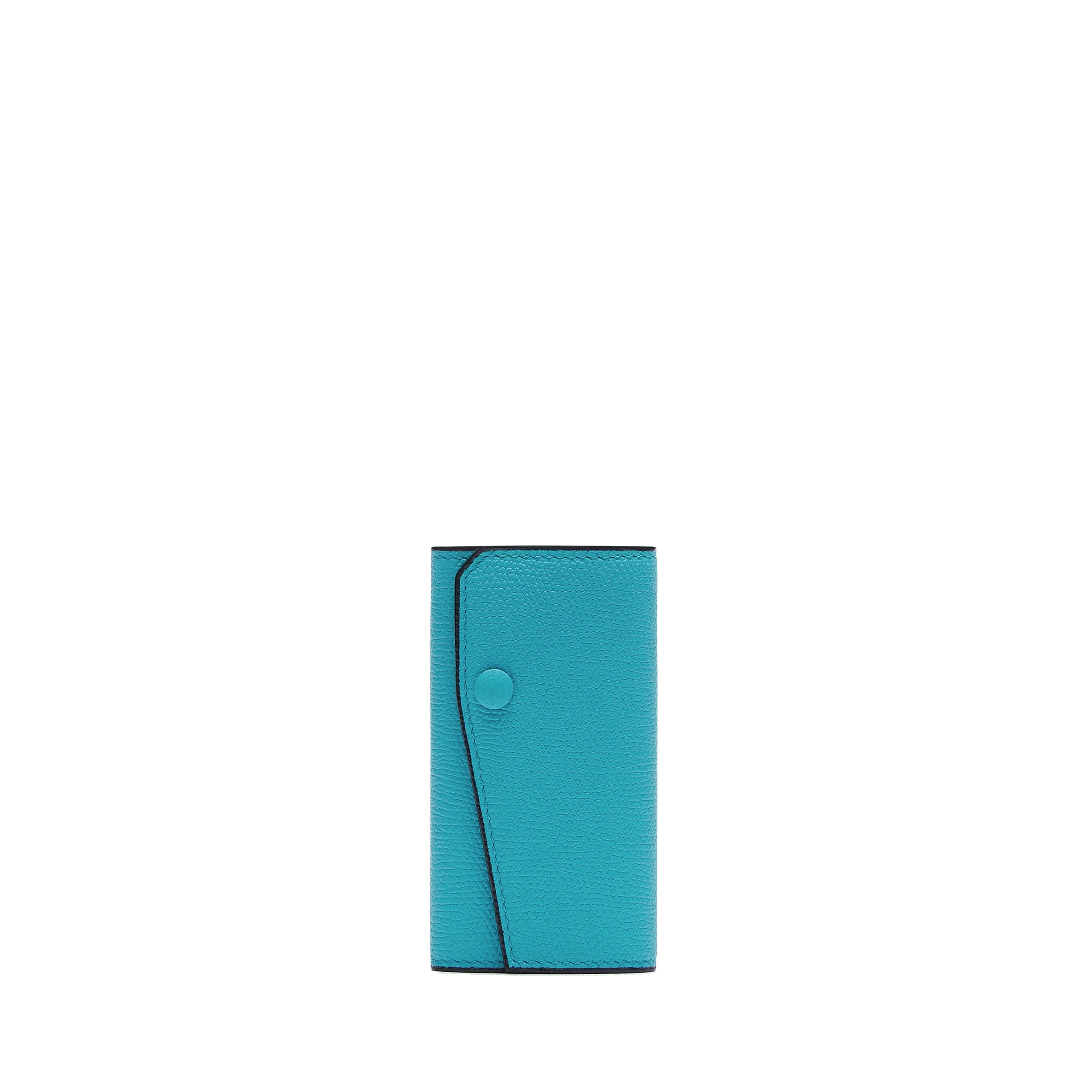 Valextra Key Holder 6 Hooks in Aquamarine Blue Valextra Key Holder 6 Hooks in Aquamarine Blue | Keys Holder | Luxury Shoes